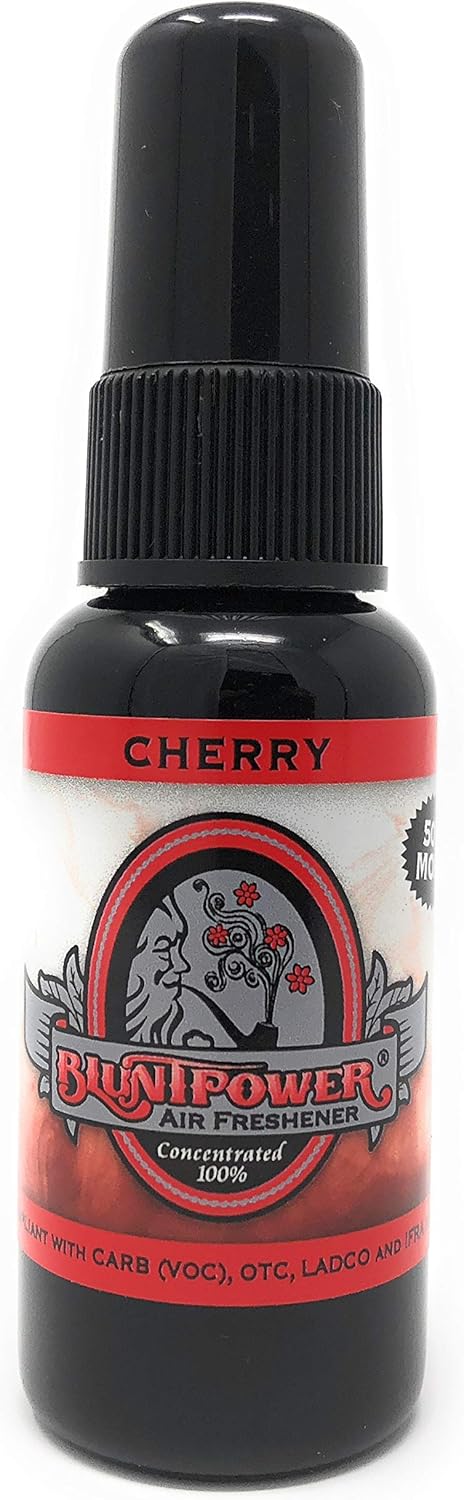 BluntPower (Baby Powder, 1 Pack) Concentrated Air Freshener Spray - Oil-Based Room Diffuser Spray - Long-Lasting Bathroom Scent, Car Freshener & Odor Eliminator - Colors A
