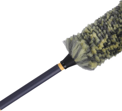 Mr. Detroit - Drill Wheel Brush w/Durable Soft Wool Microfiber Bristles and Steel Shaft for Car Tires, Wheels, Rims, Brakes and Any Other Narrow Spaces| Rim Brush Cleaning Tool w/Non-Scratch Bristle