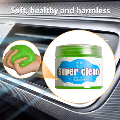 Car Cleaning Gel, Reusable Vehicle Air Vent Crevice Detailing Putty, Automotive Interior Detail Slime Cleaner Removal Tool Kit Accessories, Universal for SUV, Sedan, Truck (Blue)