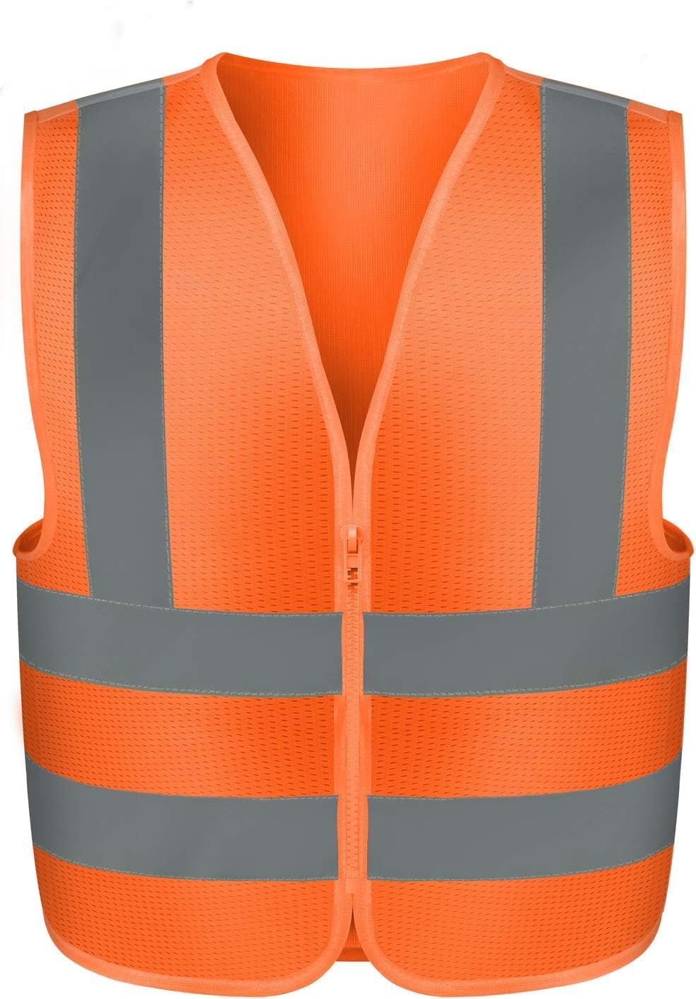 Neiko High Visibility Safety Vest, ANSI Class 2, No Pocket