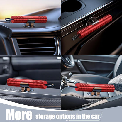 4 Pack Car Window Breaker and Seatbelt Cutter,Auto Rescue Tool,Safe Hammer Car Window Breaker for Land and Underwater,Window Breaker Tool for New Cars,Emergency Car Kit(Red)