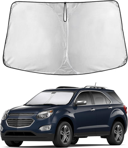 EcoNour Car Windshield Sun Shade | 2025 Upgraded Innovative No-Light-Pass Technology for Maximum Coverage | Foldable Sun Shade Keeps Your Vehicle Cool | Must-Have Car Accessories | Small (59" x 29") - Colors N