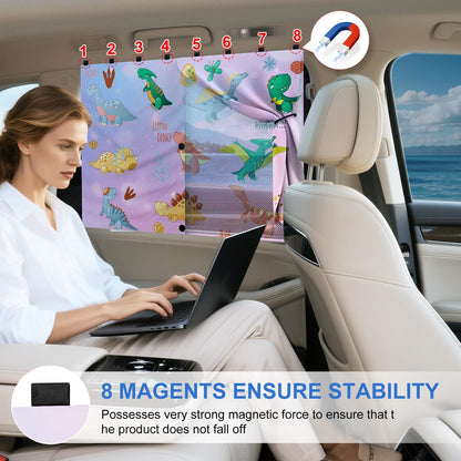 Car Window Shades, [Upgraded] 8 Strong Magnets Magnetic Side Window Sun Shade [2 Pack] - Dual Layer UV Ray Protection Car Sunshade for Baby, Kids & Pets - Universal Fit for SUV, Sedan & Trucks
