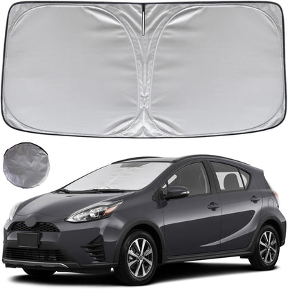 KAYZT Windshield Sun Shade for 2019-2025 2026 Chevy Silverado 1500 /GMC Sierra 1500 2500HD 3500HD Foldable Sunshade Front Window Custom Fit Car Accessories - Colors C