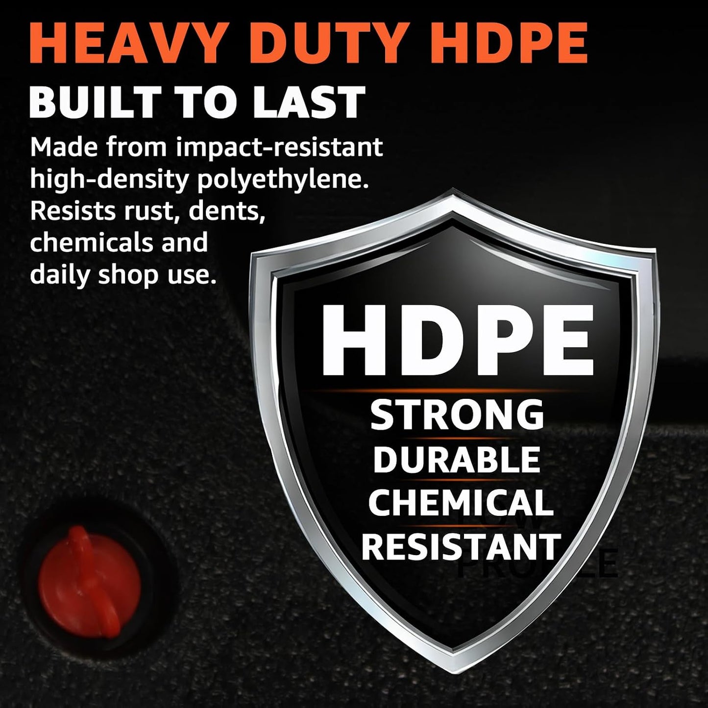 HKTE 2.6Gallon（10L） Oil Drain Pan, Heavy Duty Leak-Proof Low Profile HDPE Container with Wide Mouth Funnel & Reinforced Handles for Cars, SUVs & Trucks
