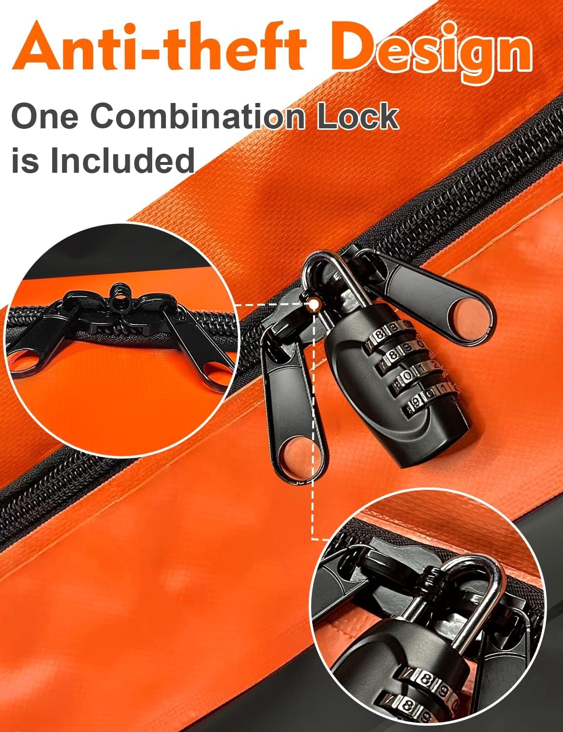 FIVKLEMNZ Rooftop Cargo Carrier - 21 Cubic Waterproof Roof Top Cargo Bag for All Cars SUVs with/Without Rack, Heavy Duty 840D Car Roof Bag with Anti-Slip Mat, 10 Reinforced Straps, 6 Door Hooks & Lock