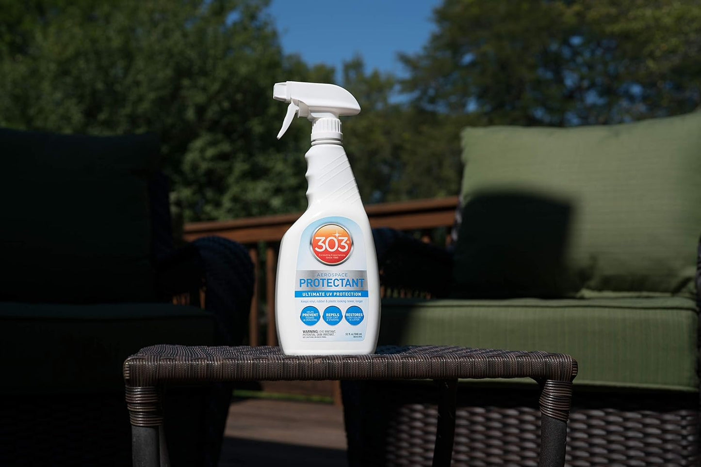303 Products Aerospace Protectant Spray, UV Protection for Outdoor Surfaces – Protects Vinyl, Plastic & Rubber, Repels Dust & Dirt, Matte Finish, 10 oz
