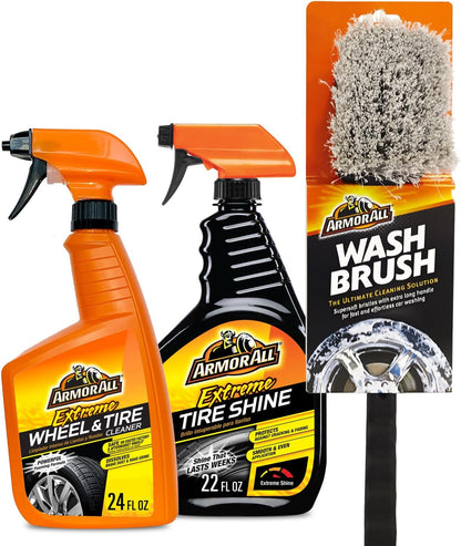 Armor All Car Tire Shine, One-Step Tire Shine Spray for Precise, Even Shine and Minimal Overspray, 2 Count