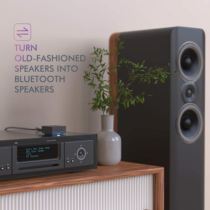 Esinkin Wireless Audio Receiver for Music Streaming Sound System Works with Smart Phones, Tablets and Car, Wireless Adapter for Speakers
