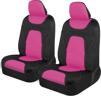 Motor Trend AquaShield Waterproof Front Seat Covers, Black Seat Covers for Cars – Neoprene Front Car Seats Cover, SUV Seat Covers Protector - Car Interior Cover for Auto, Trucks, & Dog Owners