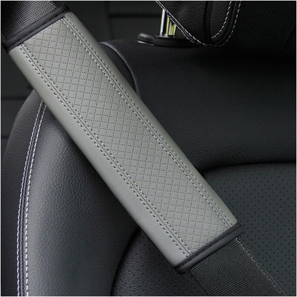 Osilly 2PCS Car Seat Belt Cover, Carbon Fiber Seatbelt Shoulder Protection, Soft Car Seat Belt Strap Cushion Protect Your Neck and Shoulder, Car Accessories Seat Belt Pad for Car Truck (Red)