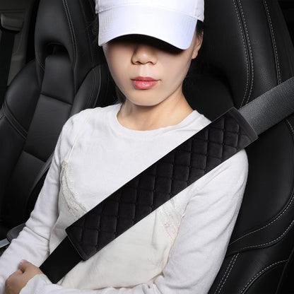 HighnessHwoo Extra Long Seatbelt Covers for Adults Kids Women & Men, Soft Car Seat Belt Strap Cushion for Sedan, SUV, Trucks, Shoulder Neck Chest Protector Pads, Auto Accessories, 1pc, Gray, 25.5in