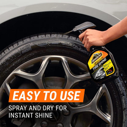 Armor All Car Tire Shine, One-Step Tire Shine Spray for Precise, Even Shine and Minimal Overspray, 2 Count