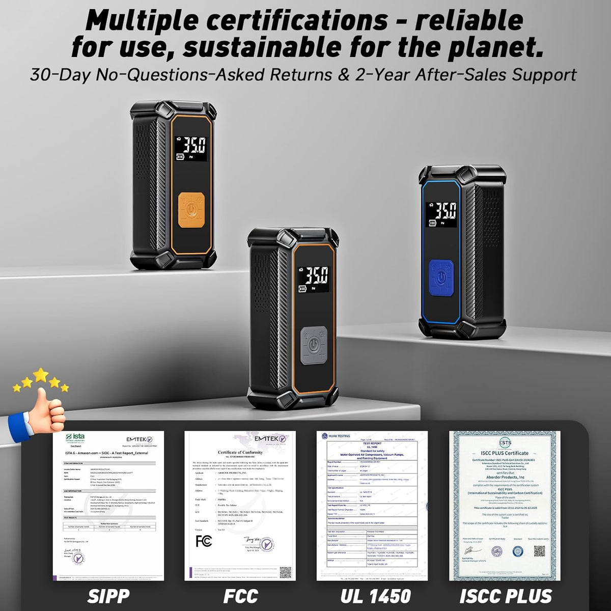 OlarHike Tire Inflator Portable Air Compressor, Lightning-Fast Inflation, Dual Power - 6000mAh & 12V DC, Cordless Air Pump for Car Tires, Bikes, Motorcycle, Balls with LED & Digital Pressure Gauge