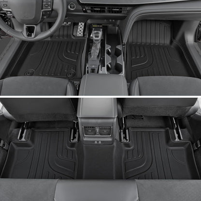 Floor Mats for Toyota Sienna 2021-2026, All Weather Floor Mats Lower Trunk Cargo Liner Accessories, Full Coverage Set (Fit 8-Seat with Spare Tire)