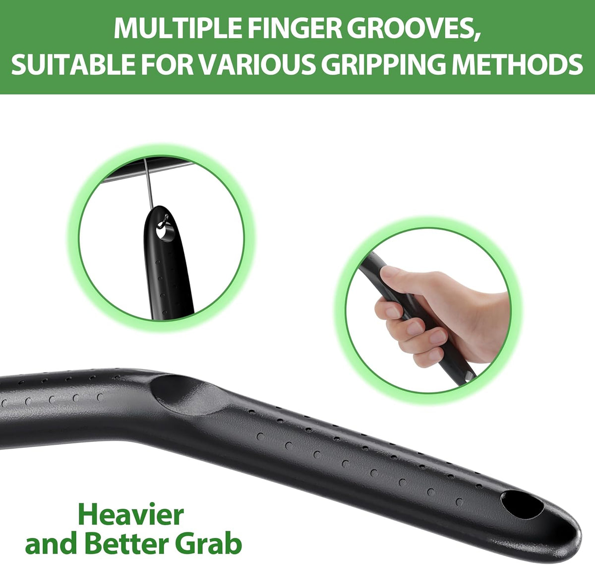 desin Car Windshield Cleaning Tool, Windshield Cleaner with 5 Washable and Reusable Microfiber Pads and Extendable Handle, for Auto Glass Wiper (Green)