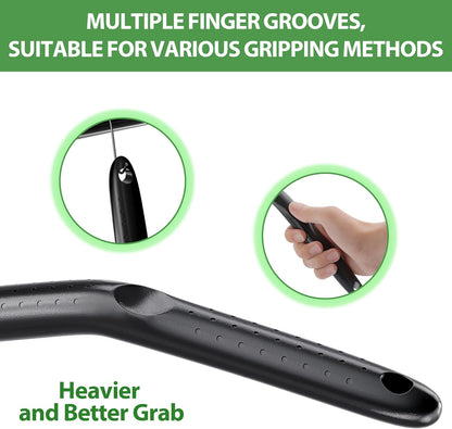 desin Car Windshield Cleaning Tool, Windshield Cleaner with 5 Washable and Reusable Microfiber Pads and Extendable Handle, for Auto Glass Wiper (Green)