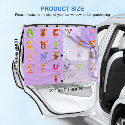 Car Window Shades, [Upgraded] 8 Strong Magnets Magnetic Side Window Sun Shade [2 Pack] - Dual Layer UV Ray Protection Car Sunshade for Baby, Kids & Pets - Universal Fit for SUV, Sedan & Trucks