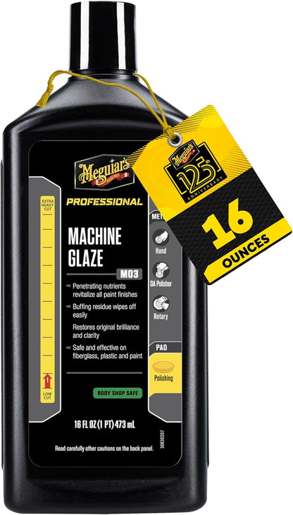 Meguiar's Professional Cleaner Wax M0616 - Swirl and Scratch Remover, Car Polish, and Car Wax in One Liquid - One-Step for Professional Detailing, 16 Oz (Packaging May Vary)