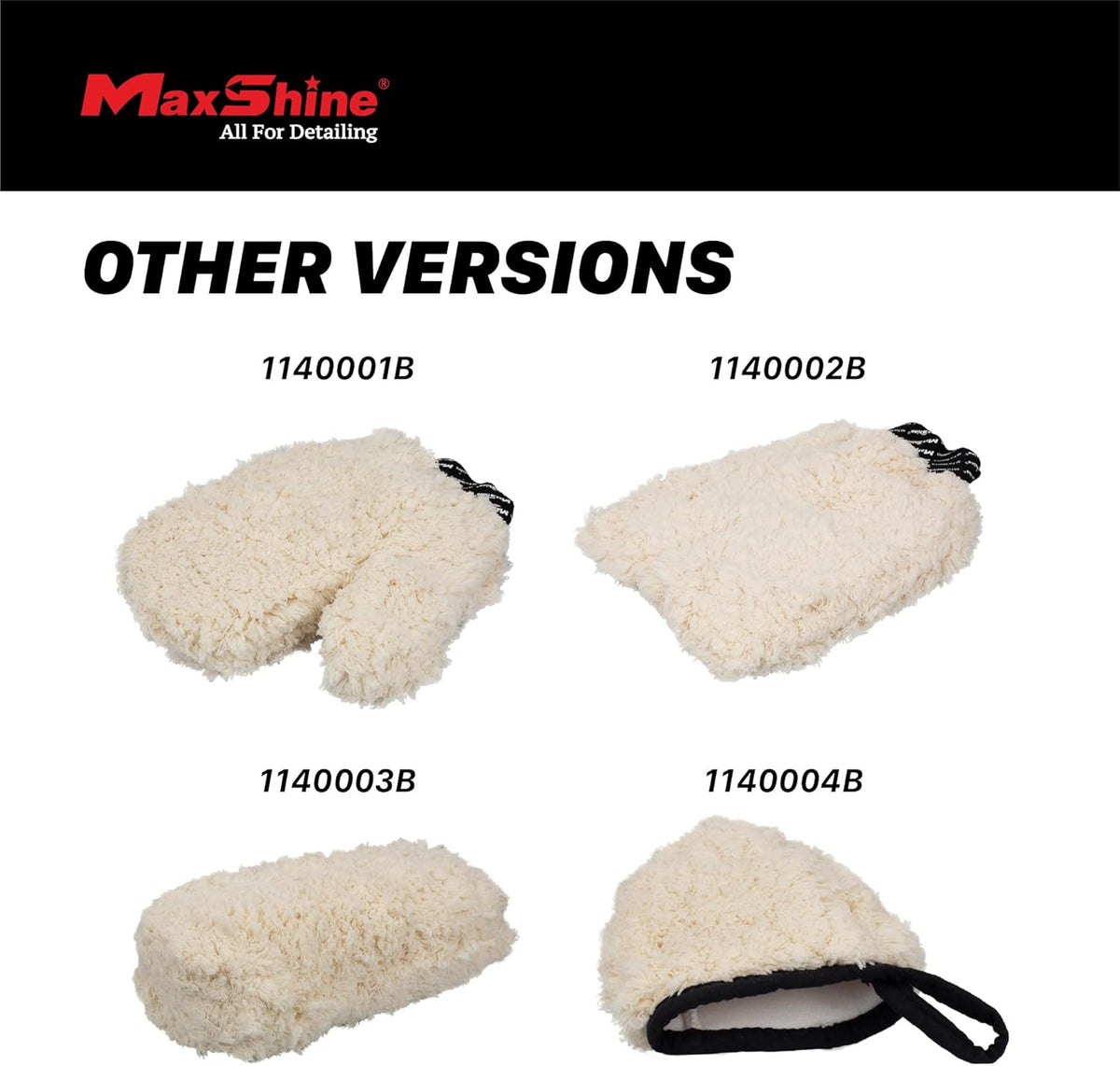 Maxshine Universal Ultra-Plush Microfiber Car Wash Mitt with Thumb – Super Absorbent, Ultra-Soft Wash Mitt for Scratch-Free Car Washing – Comfortable, Washable & Reusable Mitt for Auto Detailing