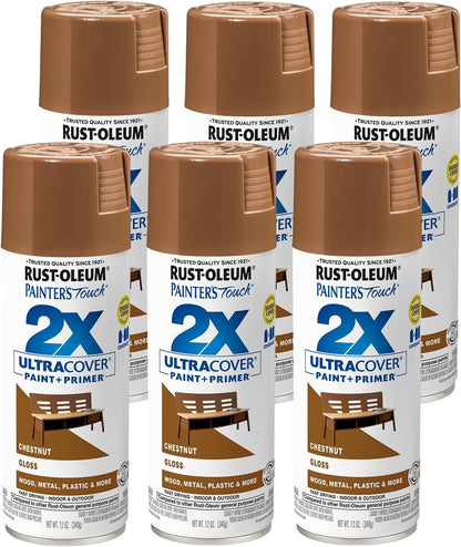 Rust-Oleum 334029 Painter's Touch 2X Ultra Cover Spray Paint, 12 oz, Gloss Clear - Colors E