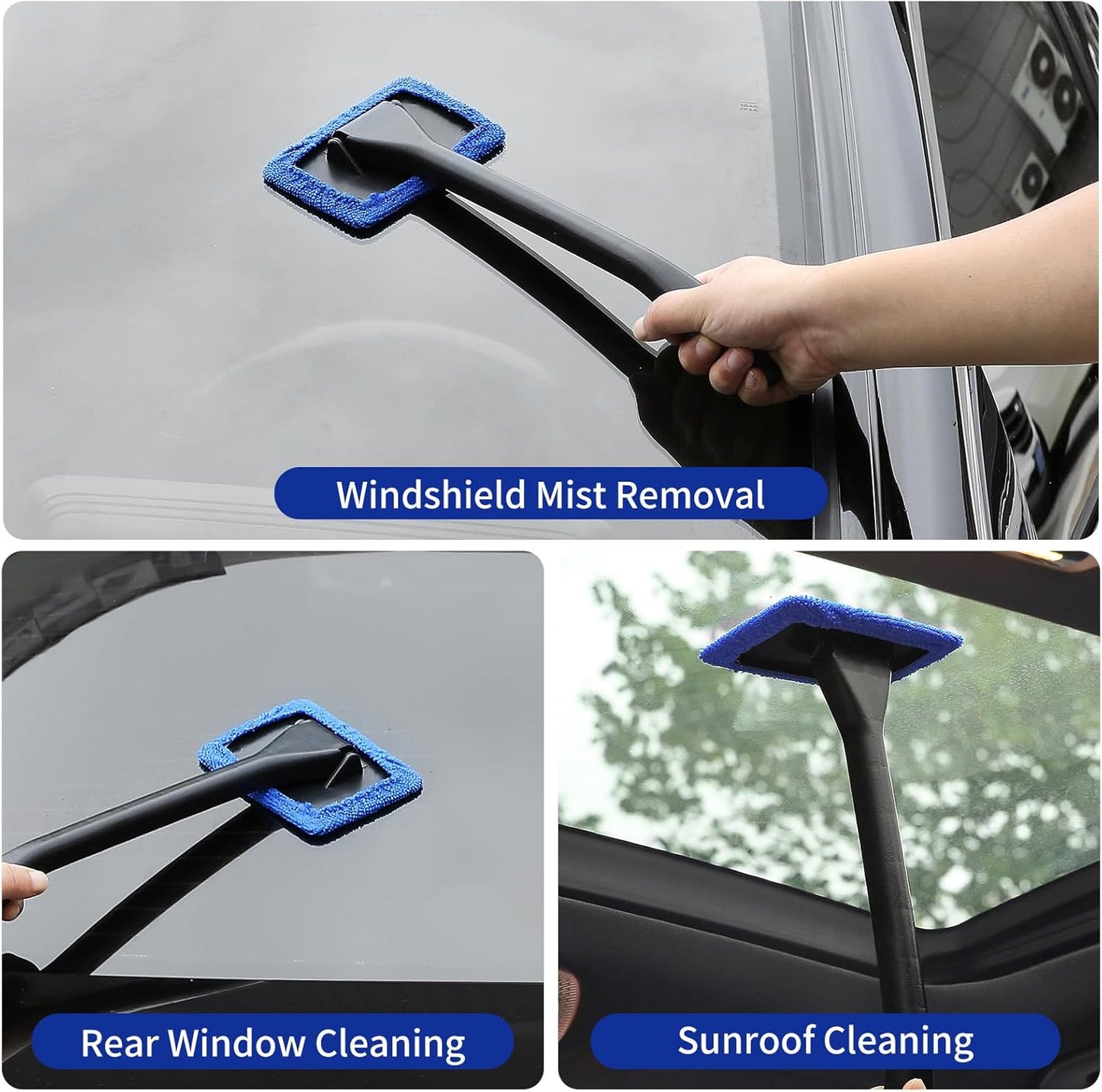 Qydipclin 45Pcs Car Detailing Kit, Car Detailing Brush Set, Car Wash Cleaning Kit, Car Detailing Brushes, Professional Car Care Kit for Interior Exterior Wheels, Blue