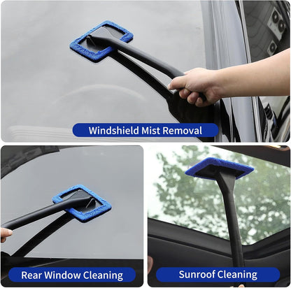 Qydipclin 45Pcs Car Detailing Kit, Car Detailing Brush Set, Car Wash Cleaning Kit, Car Detailing Brushes, Professional Car Care Kit for Interior Exterior Wheels, Blue