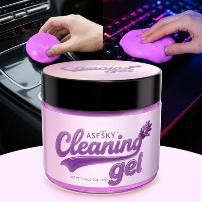 ASFSKY Car Cleaning Gel (Blue,Mint) Cleaning Putty Universal Dust Cleaning Car Interior Cleaner Keyboard Dust Remover Car Slime Gifts for Men Women girl（1 pack）