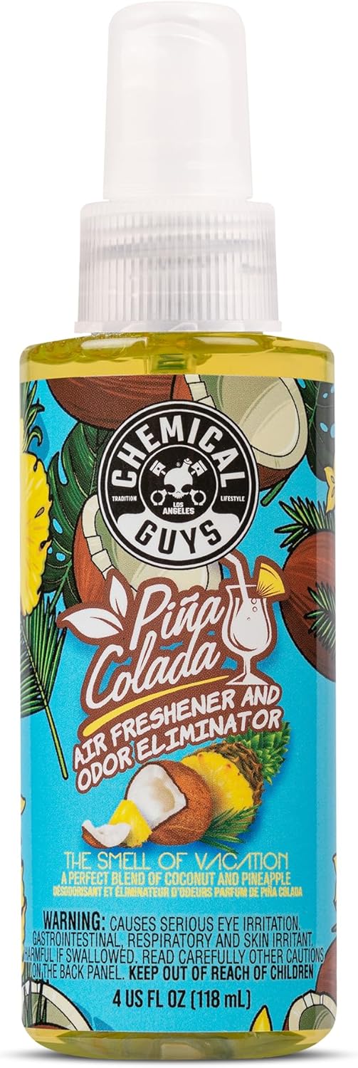 Chemical Guys AIR22916 Pina Colada Air Freshener and Odor Eliminator, (Great for Cars, Trucks, SUVs, RVs, Home, Office, Dorm Room & More) 16 fl oz
