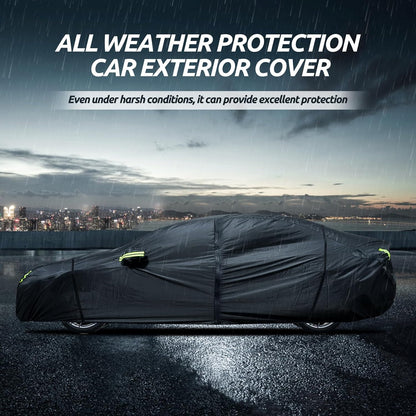 Car Cover Custom Fit for Toyota Corolla 2000-2025, Honda Civic 1991-2025, Waterproof All Weather Full Exterior Cover Rain Sun Protector Car Cover with Door Zipper