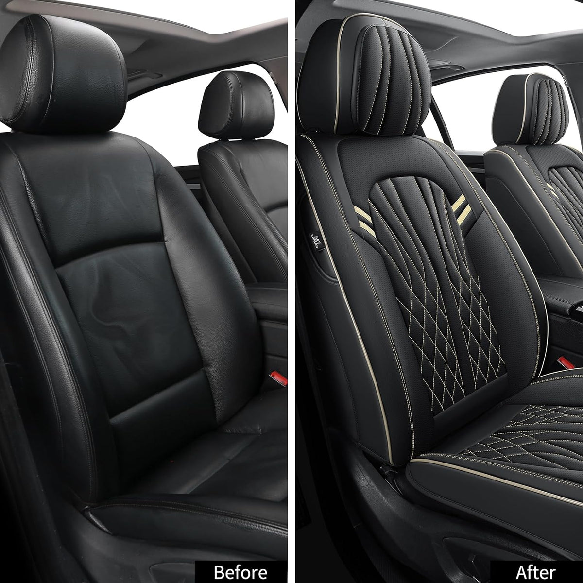 MINGBRON Leather Car Seat Covers,Car Seat Protector Waterproof,Seat Covers Full Set, Car Seat Protectors 5 Seats,Automotive Seat Covers Fit Most Cars Wine Red