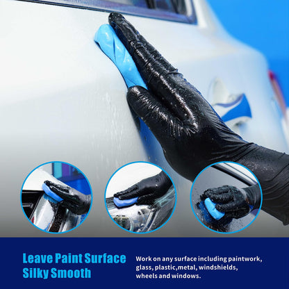 Clay Bar for Auto Detailing 3 * 100g, Automotive Clay bar Kit for Cars’Paint Surface, Metal and Glass, Prep for Sealants, Waxes and Coatings (3x100g, Blue, Heavy)