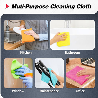 FIXSMITH Shop Towels, Pack of 200, Grey Microfiber Cleaning Cloth Bulk, Microfiber Towels for Cars, All-Purpose Absorbent Cleaning Rags, Dust Cloth for Automotive, Mechanic, Garage, 11.5 x 11.5 inch