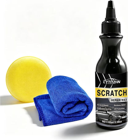 Car Scratch Remover & Polishing Compound - Effectively Eliminates Light Scratches, Hazy Paint, and Swirl Marks, Includes Sponges and Towels, 100ML/3.4oz (3)