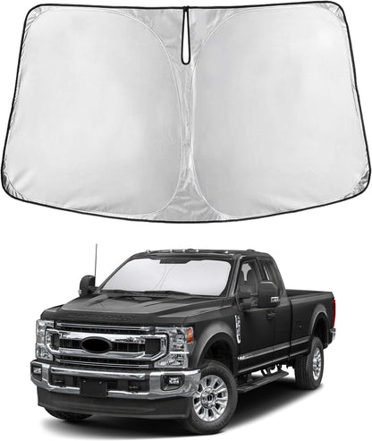 EcoNour Car Windshield Sun Shade | 2025 Upgraded Innovative No-Light-Pass Technology for Maximum Coverage | Foldable Sun Shade Keeps Your Vehicle Cool | Must-Have Car Accessories | Small (59" x 29") - Colors C