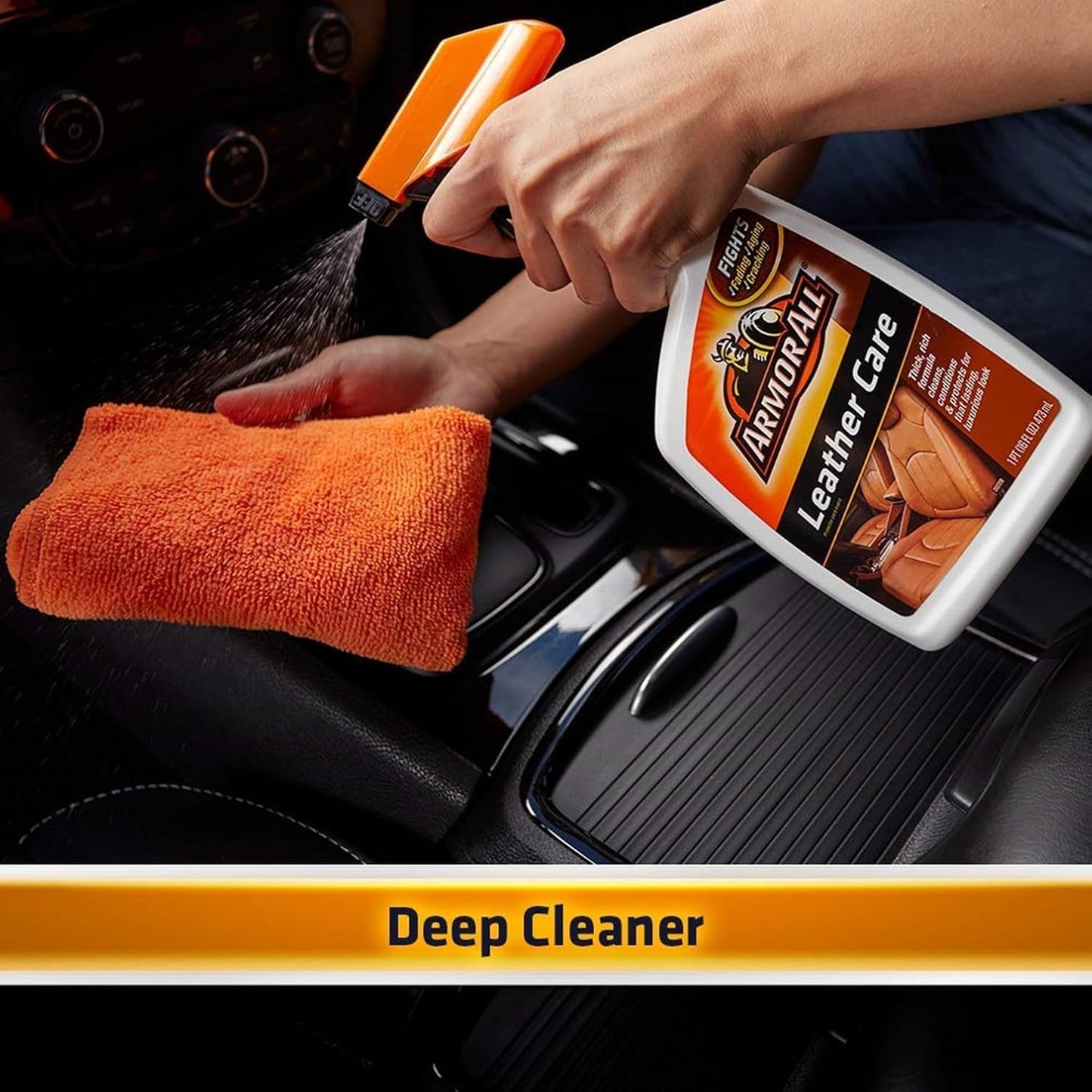 Armor All Car Leather Conditioner Gel, Interior Cleaner for Cars, Trucks and Motorcycles, 18 Fl Oz