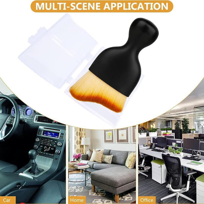 QUAAM 3PCS Car Interior Cleaning Tool, Car Cleaning Brush Interior Dust Collectors,Car Interior Cleaning Tool Brush, Dust Brush