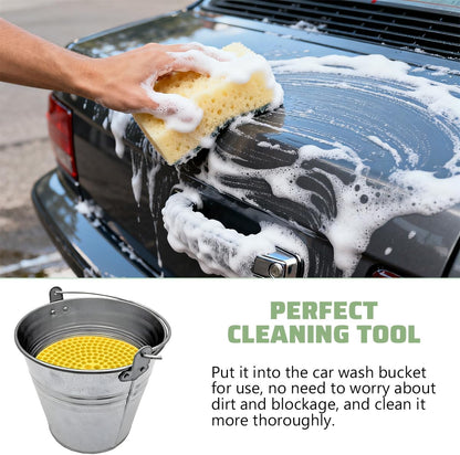 Car Wash Bucket Grit Trap Inserts, Vehicle Detailing Wash Filter for Remove Dust and Dirt, Automotive Cleaning Tool Fits 12 Inch Diameter Bucket, Universal for SUV RV Truck (Black)