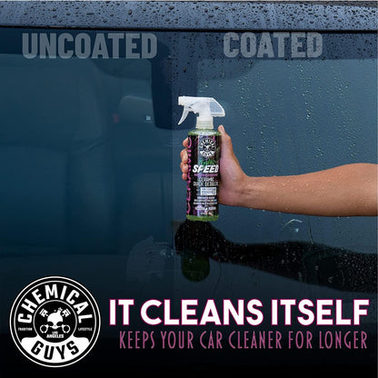Chemical Guys HydroSpeed Ceramic Quick Detailer Spray - SiO2 Shine Car Detailer Spray for Cars, Trucks, SUVs, Motorcycles and RVs, Boosts Gloss, Hydrophobic Protection and Slickness, 128 oz