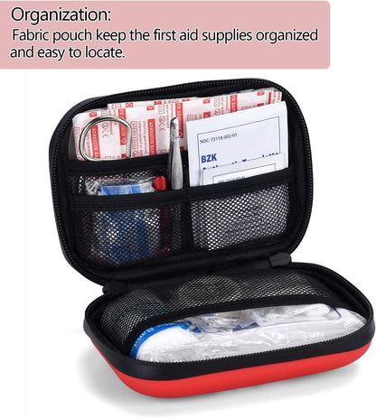 First Aid Kit, Professional Trauma First Aid Kit with Labelled Compartments Molle System for Car, Hiking, Backpacking, Camping, Traveling, and Cycling