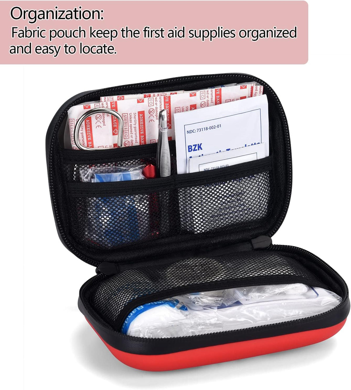 Comprehensive First Aid Kit for Home, Premium Emergency Trauma Kits with Shoulder Strap for Car Camping Gear, Waterproof Survival Kit, Home Essentials, Outdoor Emergency Medical Supplies -324 Piece