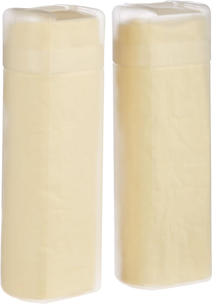 Amazon Basics Super Absorbent Drying Synthetic Chamois Cleaning Cloth, Machine Washable, 26" x 17", Yellow, 2 Pack