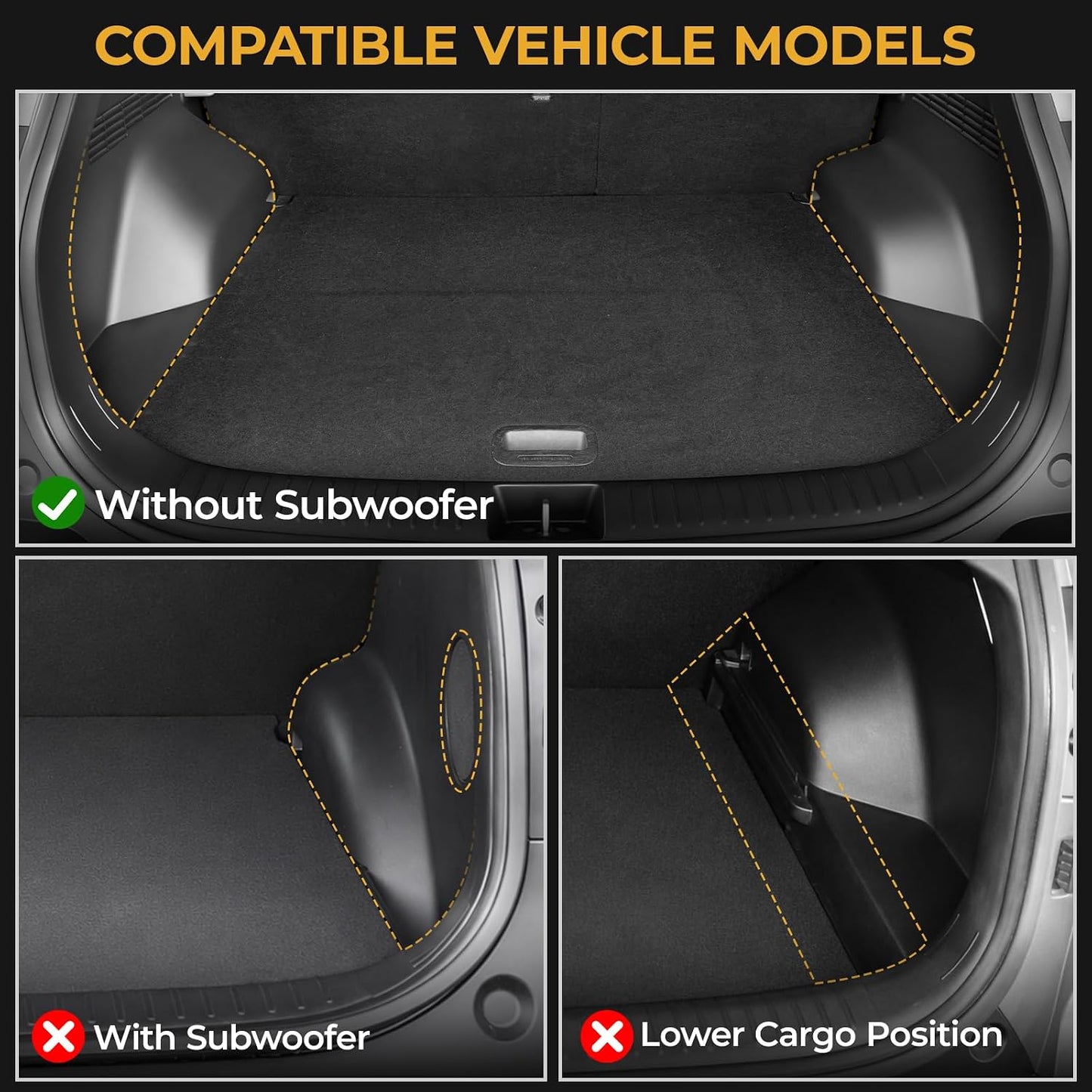 Floor Mats for Kia K5 2021-2026/Hyundai Sonata Gas 2020-2026, All Weather Floor Mats Trunk Cargo Liner Accessories, Full Coverage Set (Fit FWD Models)