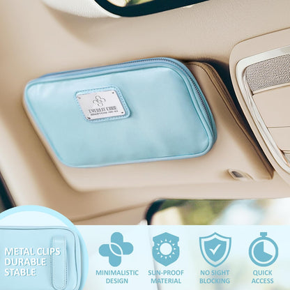 EVERLIT CARE Car First Aid Kit with Emergency Supplies Survival Gear Including Window Breaker Disposable Urine Bag Mountable Survival Kit for Family Travel in Car (Pink)