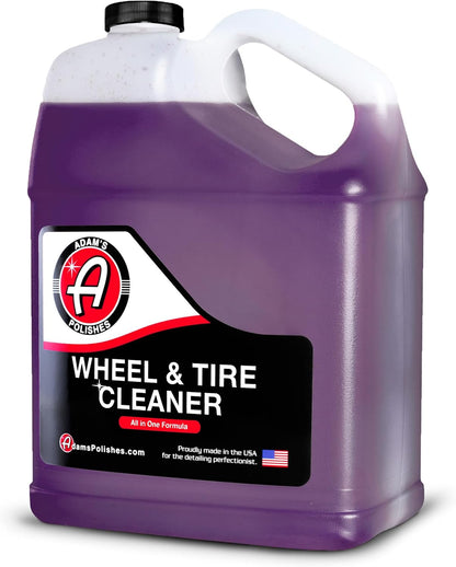 Adam's Polishes Wheel & Tire Cleaner 16oz - Professional All in One Car Wash Wheel Well Cleaning Spray for Car Detailing | Safe On Most Rim Finishes