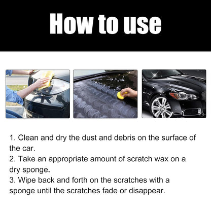 Scratch Remover for Vehicles,2026 New Scratch Removal Wax,Containing Wiping Sponge car Paint Scratch Repair Polishing Wax,Used for Deep Scratches on Various Vehicles (2pc)