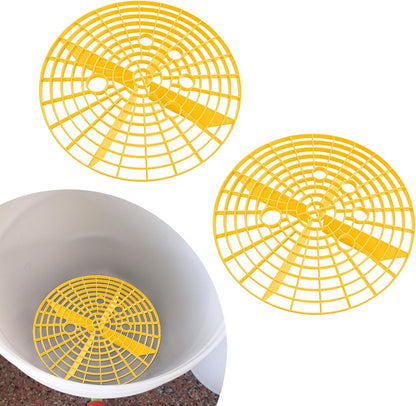 2PCS Car Wash Bucket Insert, Auto Detail Grit Gaurd Buckets Filter Helps Remove Dirt and Debris, Car Dirt Guard Insert Wash Filter Fits 12 Inch Diameter Buckets or 3-5 Gallon Bucket (Yellow)
