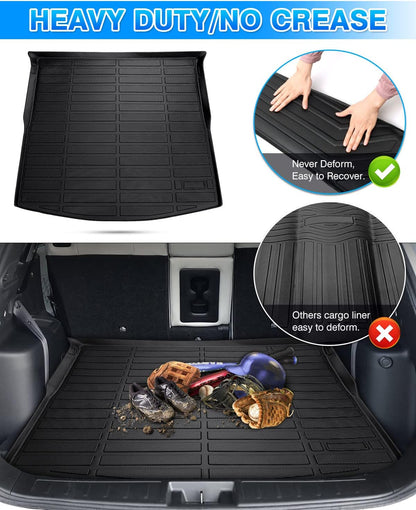Rav4 Cargo Liner - Trunk Mat for Toyota RAV4 2019-2024 2025, All Weather Cargo Mat for rav4 Accessories, Heavy Duty (Fit for All Models)