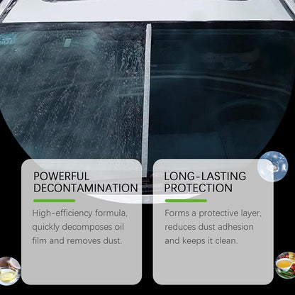 2 SET Oil-Free Car Glass Brushes, Upgrade 2.0 Clear Vision Glass Cleaner, Oil Film Cleaning Brush for Automotive Windows, Clearvision Cars Windshield Cleaner Tool, Universal Cleaning Wipe Board