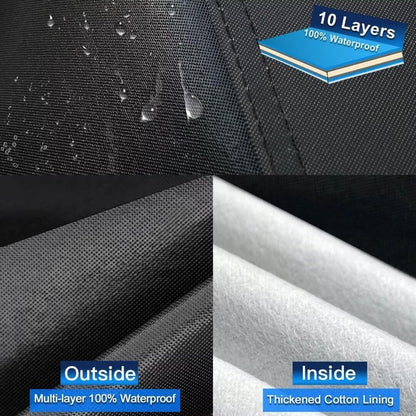 10 Layers Car Cover Custom Fit for Mercedes Benz C Class C250 C300 C43 C63 (1993-2026), Waterproof All Weather for Automobiles, Outdoor Full Cover Sun Dust Rain Protection with Cotton. Black - Colors C